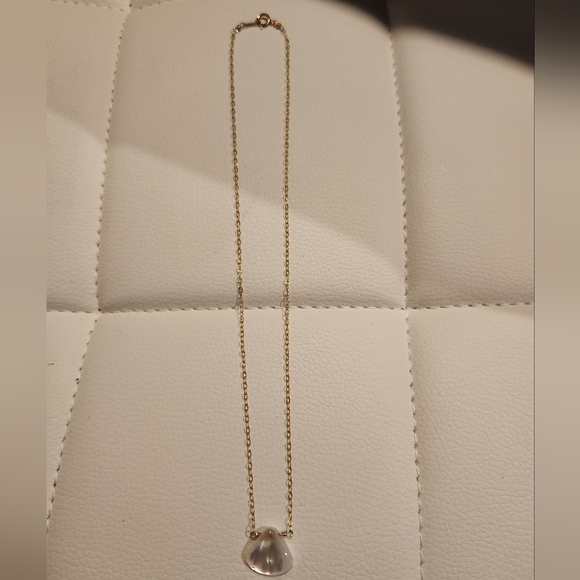 (5 For $25) Handmade Mother Of Pearl Dainty Layering Necklace 16" - Picture 2 of 4